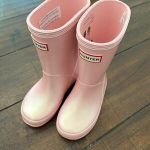 Hunter pink Waterproof Boots girls 9